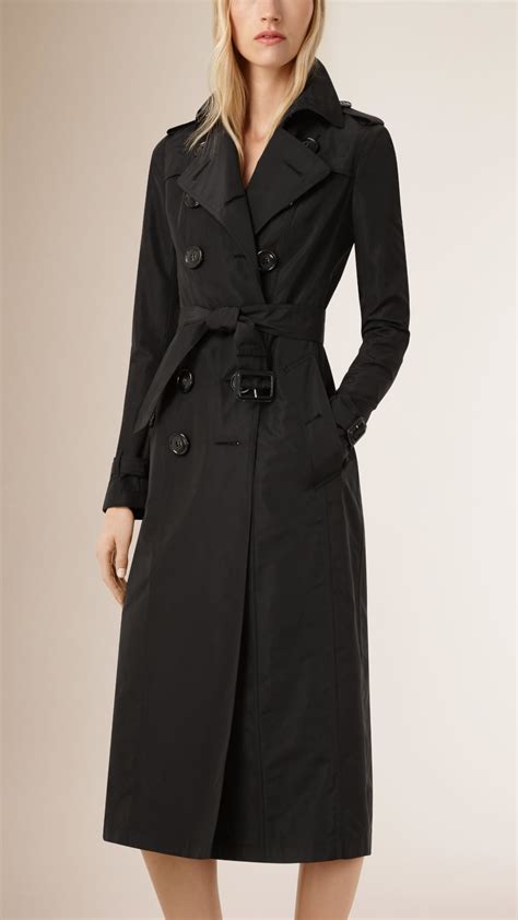 burberry silk coat|black Burberry trench coat.